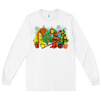 White christmas trees with softball Long Sleeve Tee - Zillion Design Studio