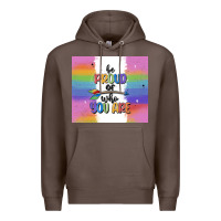 Coffee be proud of who you are Premium Hoodie - MaliasSmallBusiness