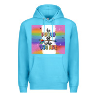 Ocean Blue be proud of who you are Premium Hoodie - MaliasSmallBusiness