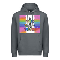 Rock be proud of who you are Premium Hoodie - MaliasSmallBusiness