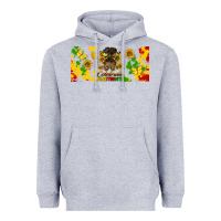 Heather Grey celebrate juneteenth libbey glass Heavyweight Hoodie - HRA Design Shop
