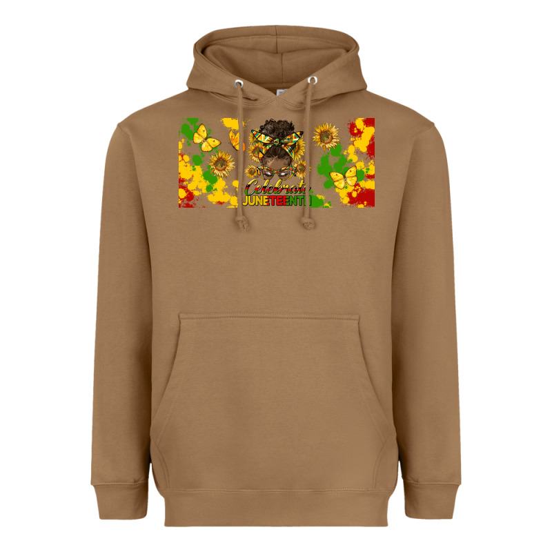 Celebrate Juneteenth Libbey Glass Heavyweight Hoodie by HRA Design Shop | Teevron