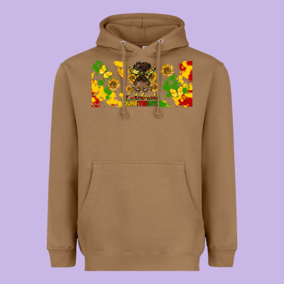 Celebrate Juneteenth Libbey Glass Heavyweight Hoodie Designed By Hra Design Shop