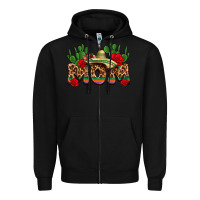 Black mexican mom Zipper Hoodie - texasbilliewilder