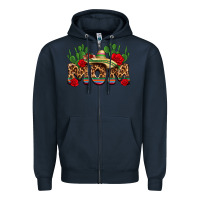 Navy mexican mom Zipper Hoodie - texasbilliewilder