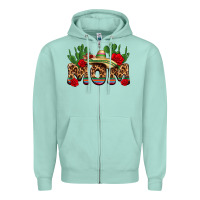Seafoam mexican mom Zipper Hoodie - texasbilliewilder