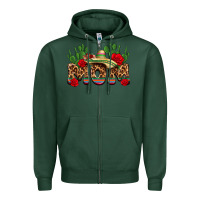 Sports Green mexican mom Zipper Hoodie - texasbilliewilder