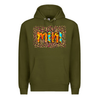 Army Green Leopard Sunflower Mimi Premium Hoodie - RanaPortraitStore