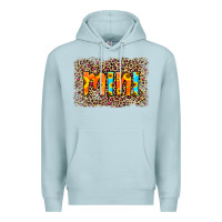 Blue Mist Leopard Sunflower Mimi Premium Hoodie - RanaPortraitStore