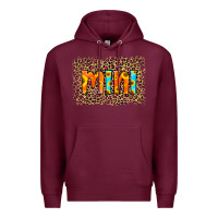 Burgundy Leopard Sunflower Mimi Premium Hoodie - RanaPortraitStore