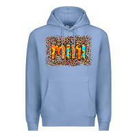 Colony Blue Leopard Sunflower Mimi Premium Hoodie - RanaPortraitStore