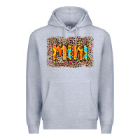 Heather Grey Leopard Sunflower Mimi Premium Hoodie - RanaPortraitStore
