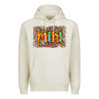 Oatmeal Heather Leopard Sunflower Mimi Premium Hoodie - RanaPortraitStore