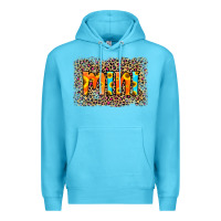 Ocean Blue Leopard Sunflower Mimi Premium Hoodie - RanaPortraitStore