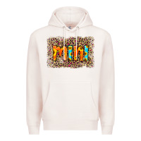 Pale Pink Leopard Sunflower Mimi Premium Hoodie - RanaPortraitStore