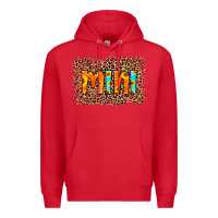 Red Leopard Sunflower Mimi Premium Hoodie - RanaPortraitStore