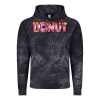 Cloud Black donut with donut and hearts Vintage Hoodie - AdoDesignShop