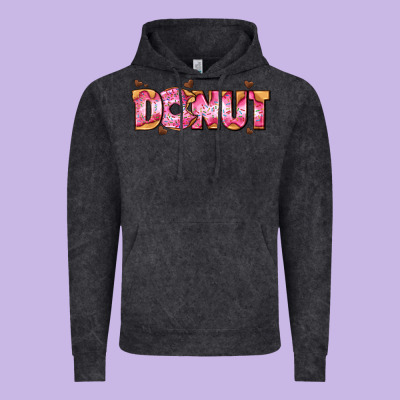 Donut With Donut And Hearts Vintage Hoodie Designed By Adodesignshop