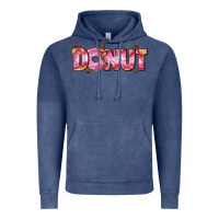Vintage Denim donut with donut and hearts Vintage Hoodie - AdoDesignShop