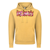 Vintage Mustard donut with donut and hearts Vintage Hoodie - AdoDesignShop