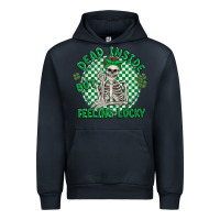 Navy dead inside but feeling lucky Urban Hoodie - MaliasSmallBusiness
