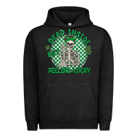 Pigment Black dead inside but feeling lucky Urban Hoodie - MaliasSmallBusiness