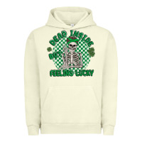 Pigment Pistachio dead inside but feeling lucky Urban Hoodie - MaliasSmallBusiness