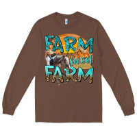 Chestnut farm sweet farm with horses Long Sleeve Tee - texasbilliewilder