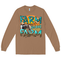 Toasted Coconut farm sweet farm with horses Long Sleeve Tee - texasbilliewilder