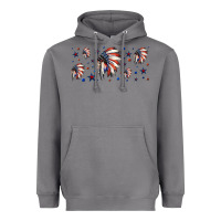 Storm patriotic native American headdress 16oz libbey cup Heavyweight Hoodie - HRA Design Shop