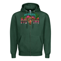 Sports Green mexican mom with cactus Zipper Hoodie - texasbilliewilder