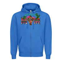 True Royal mexican mom with cactus Zipper Hoodie - texasbilliewilder