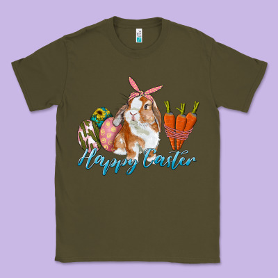 Happy Easter Bunny Carrots And Eggs Classic Tee Designed By Ranaportraitstore