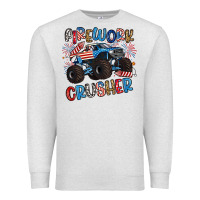 Oatmeal Heather firework crusher Premium Sweatshirt - Artiststas