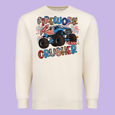 Firework Crusher Premium Sweatshirt Designed By Artiststas