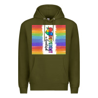 Army Green different is beautiful Premium Hoodie - MaliasSmallBusiness
