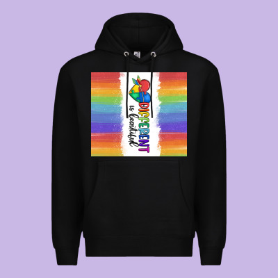 Different Is Beautiful Premium Hoodie Designed By Maliassmallbusiness