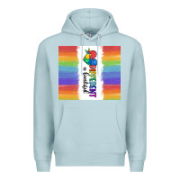 Blue Mist different is beautiful Premium Hoodie - MaliasSmallBusiness