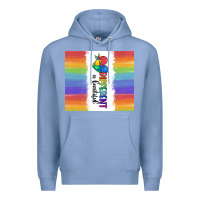 Colony Blue different is beautiful Premium Hoodie - MaliasSmallBusiness