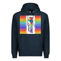 Navy different is beautiful Premium Hoodie - MaliasSmallBusiness