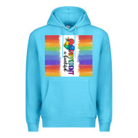 Ocean Blue different is beautiful Premium Hoodie - MaliasSmallBusiness