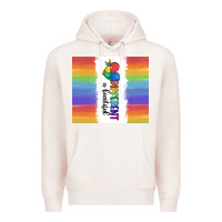 Pale Pink different is beautiful Premium Hoodie - MaliasSmallBusiness