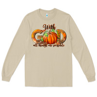 Mushroom With God All Thing Are Possible Long Sleeve Tee - RanaPortraitStore