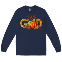Navy With God All Thing Are Possible Long Sleeve Tee - RanaPortraitStore