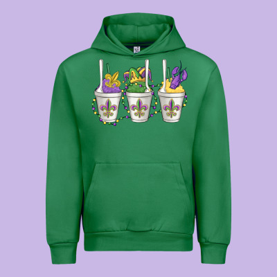 Mardi Gras Snowballs Urban Hoodie Designed By Maliassmallbusiness