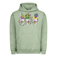 Pigment Oil Green mardi gras snowballs Urban Hoodie - MaliasSmallBusiness