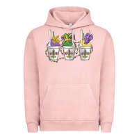 Pigment Salmon mardi gras snowballs Urban Hoodie - MaliasSmallBusiness