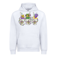 White mardi gras snowballs Urban Hoodie - MaliasSmallBusiness