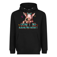 Black don't go bacon my heart Heavyweight Hoodie - CowhideDigitalArt