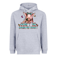Heather Grey don't go bacon my heart Heavyweight Hoodie - CowhideDigitalArt